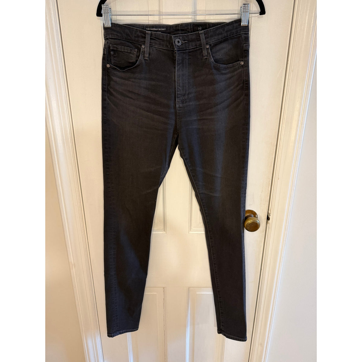 AG Black Farrah Skinny Jeans - High Rise - Size 28 Reg
