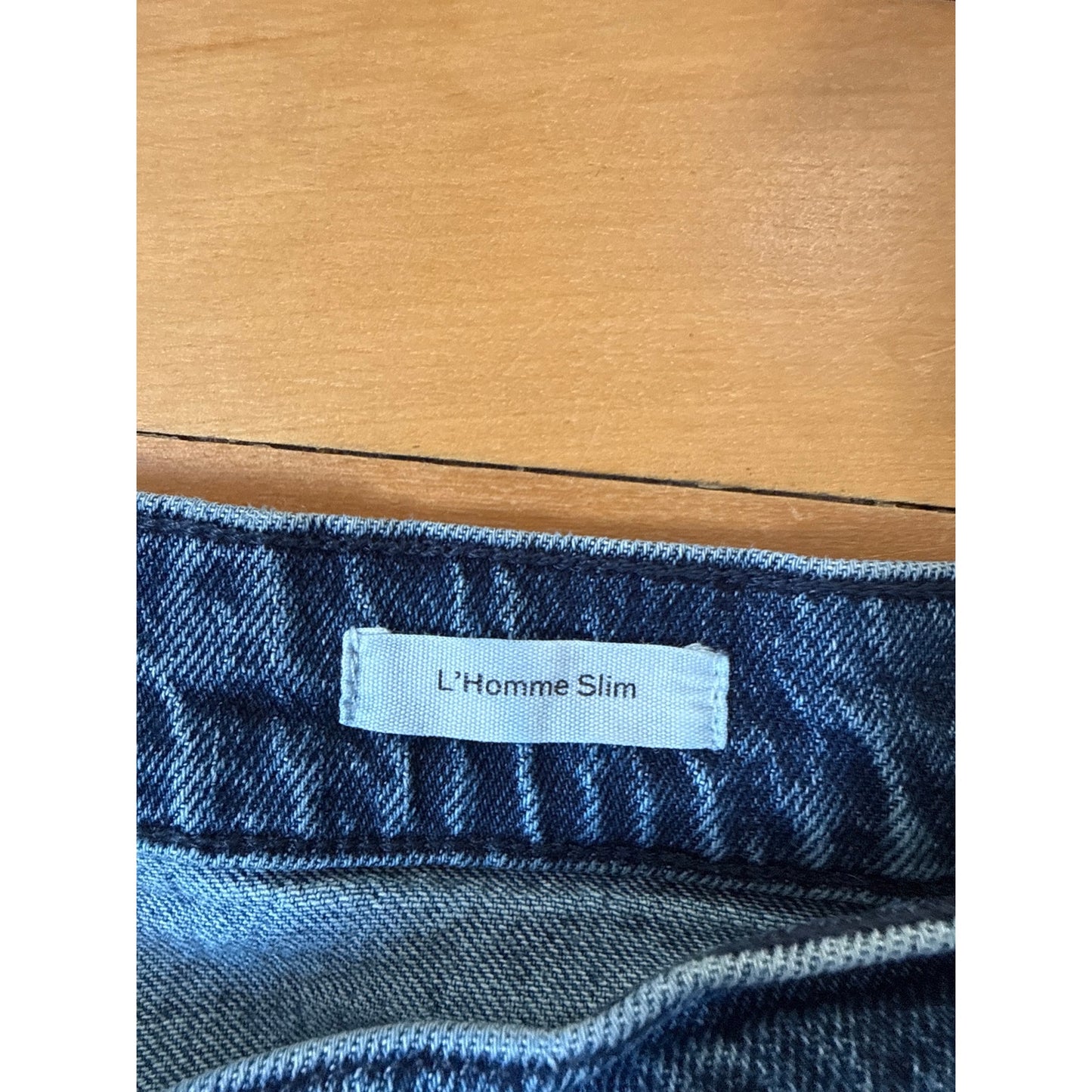 Frame L'Homme Slim Jeans Size 34 Fairhope Medium Wash Stretch Premium EUC