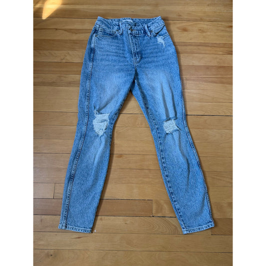 Good American Good Classic Slim Jeans Light Wash 0/25 EUC