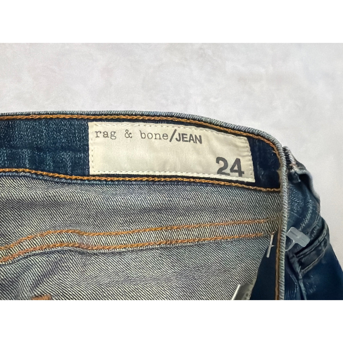 Rag & Bone Size 24 Skinny Capri Jeans Low Rise Y2K Cropped Denim Blue