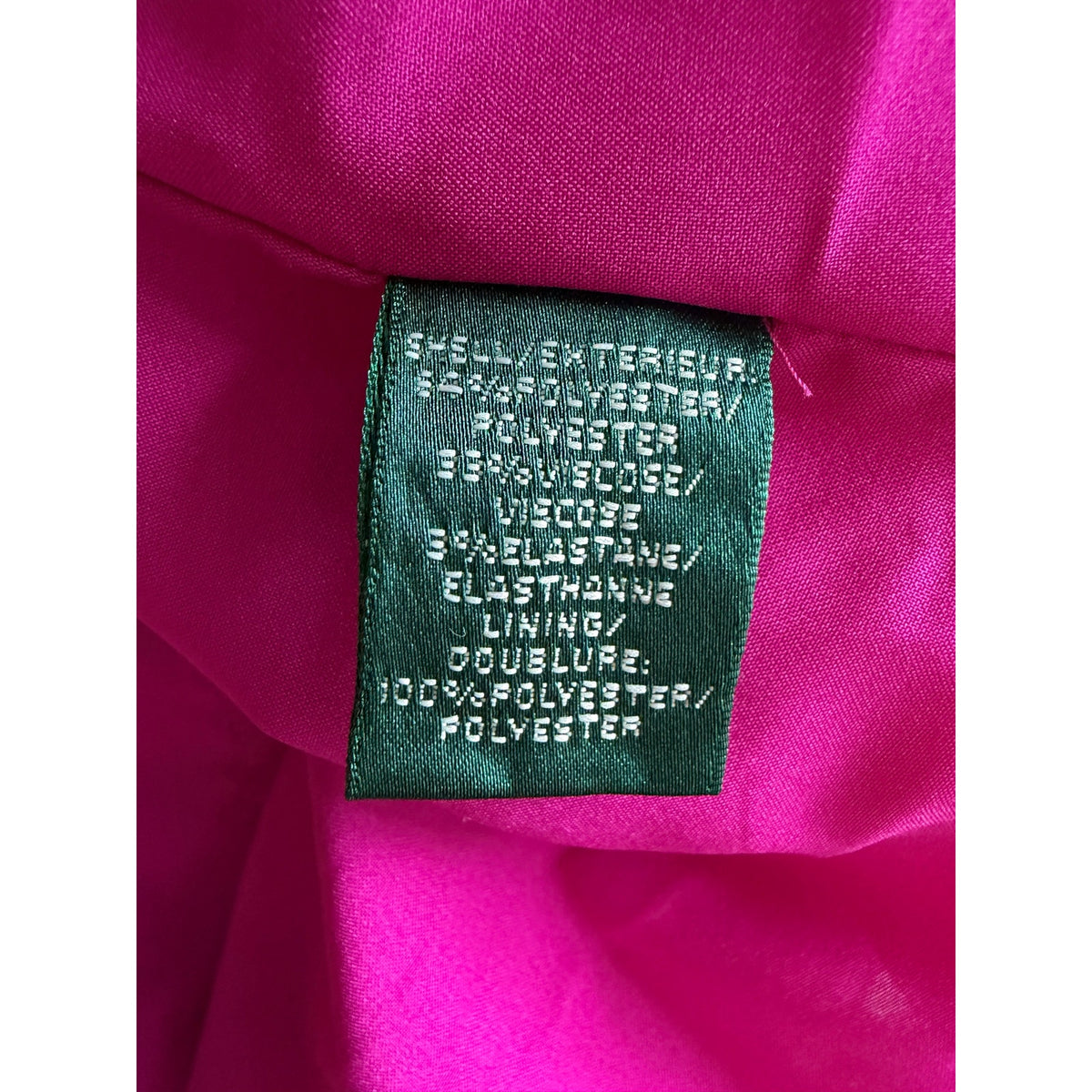 Lauren Ralph Lauren Magenta Cowl Neck Sheath Dress Size 6
