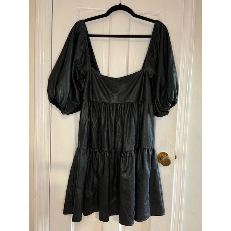 Amanda Uprichard Maisie Faux Leather Mini-dress Medium