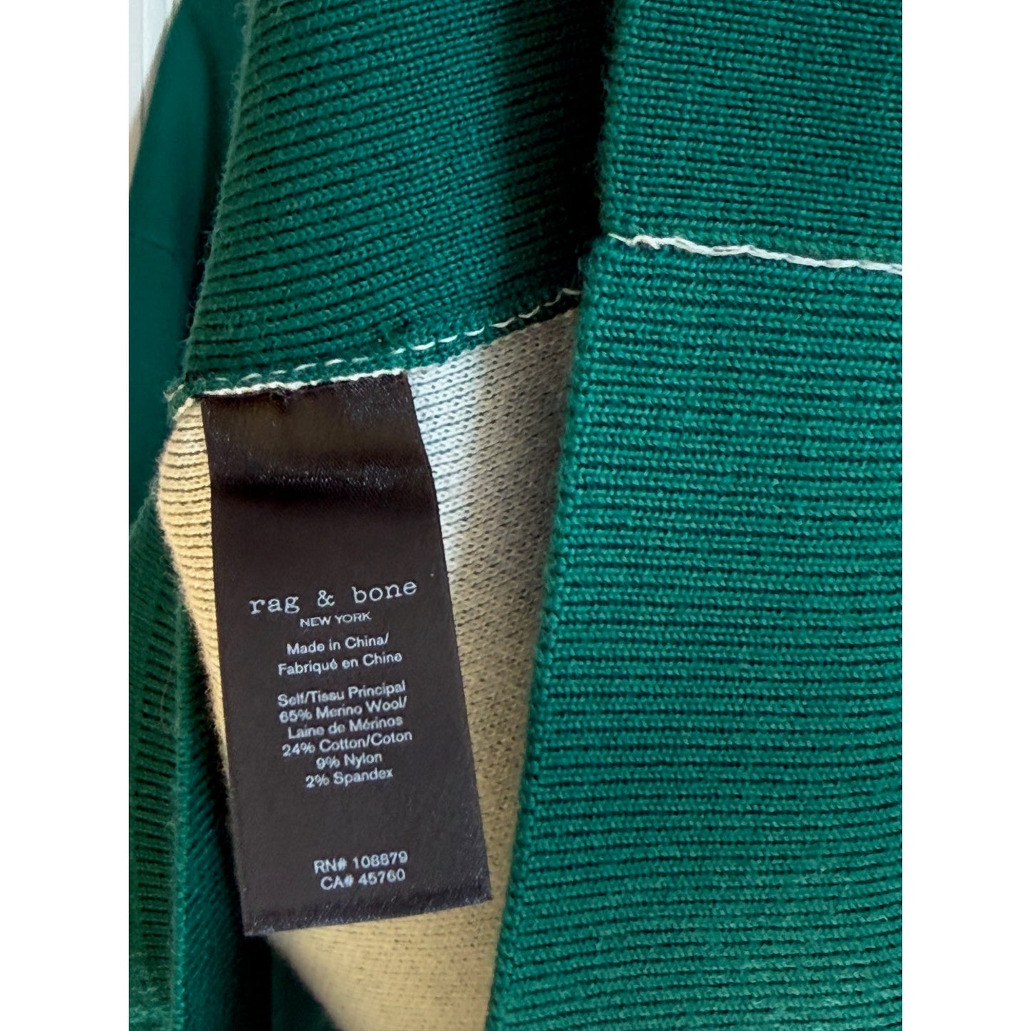 Rag and Bone Green Sweatshirt NWT - Large