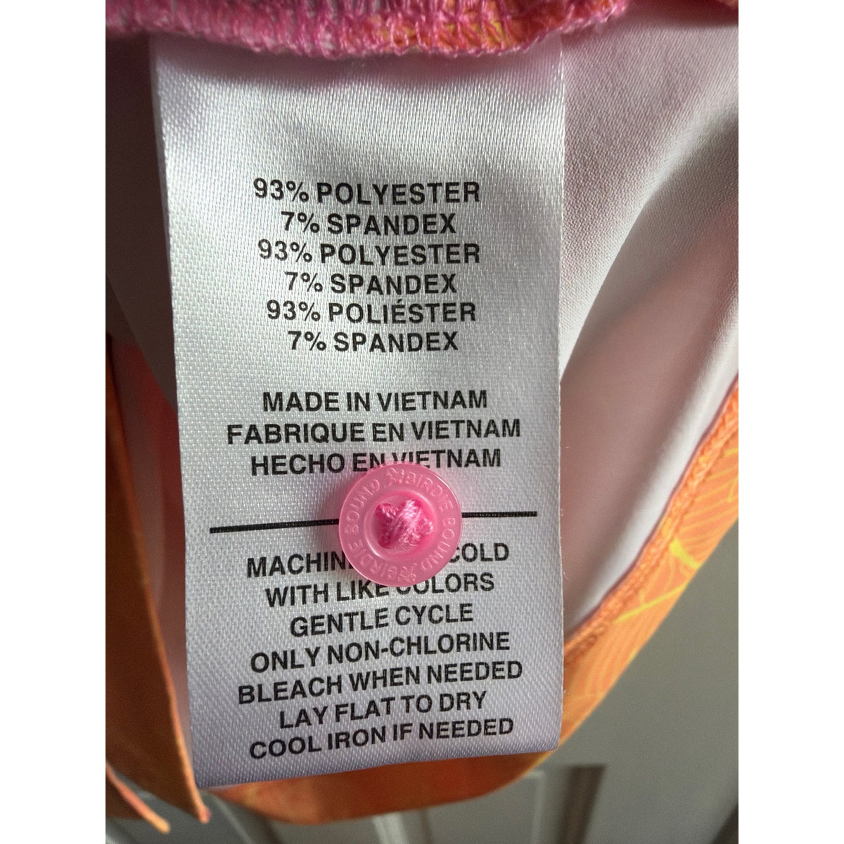 Birdie Bound Pink Orange Palm Leaf Gradient Golf Polo Shirt XL