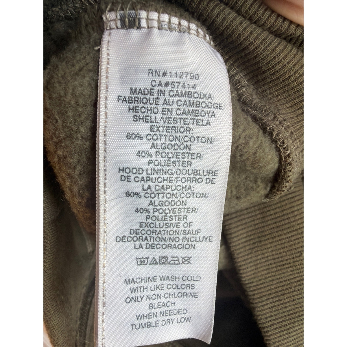 True Religion Olive Green Buddha Graphic Full-Zip Hoodie M