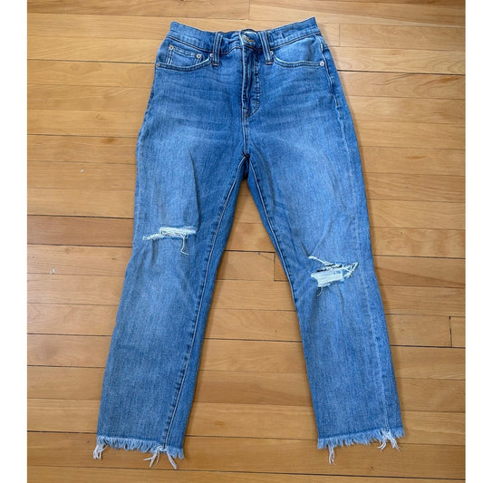 Madewell Size 26 The Perfect Vintage Distressed Jean
