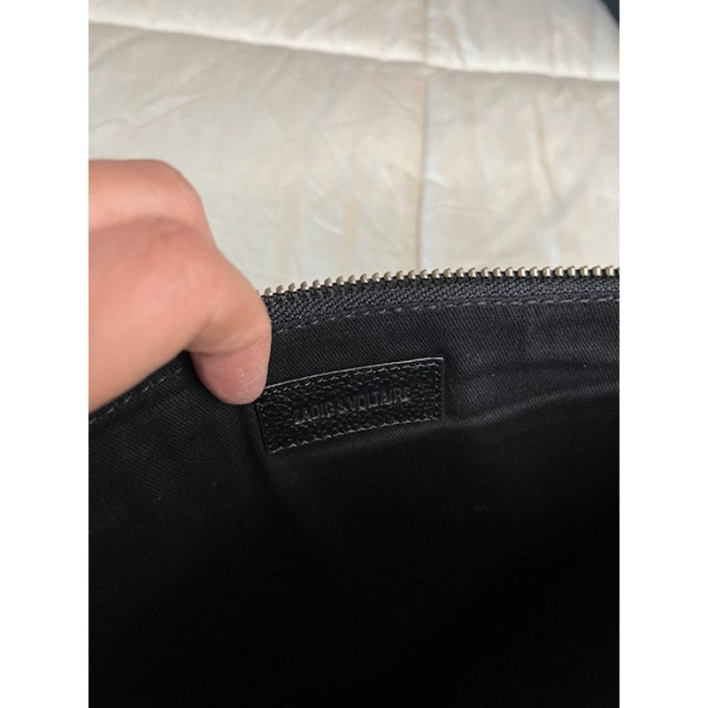 Zadig & Voltaire Black Leather Wristlet/Clutch - NWT
