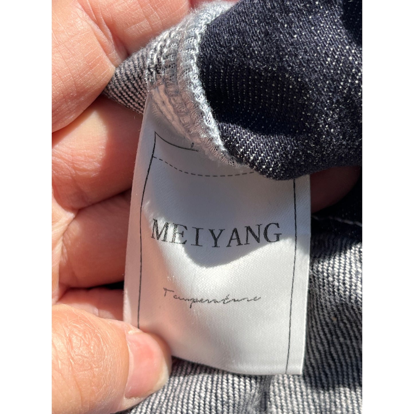 Meiyang Wide Leg Panelled Jeans 30 - Contrast Stitch Y2K Rare Streetwear Grail