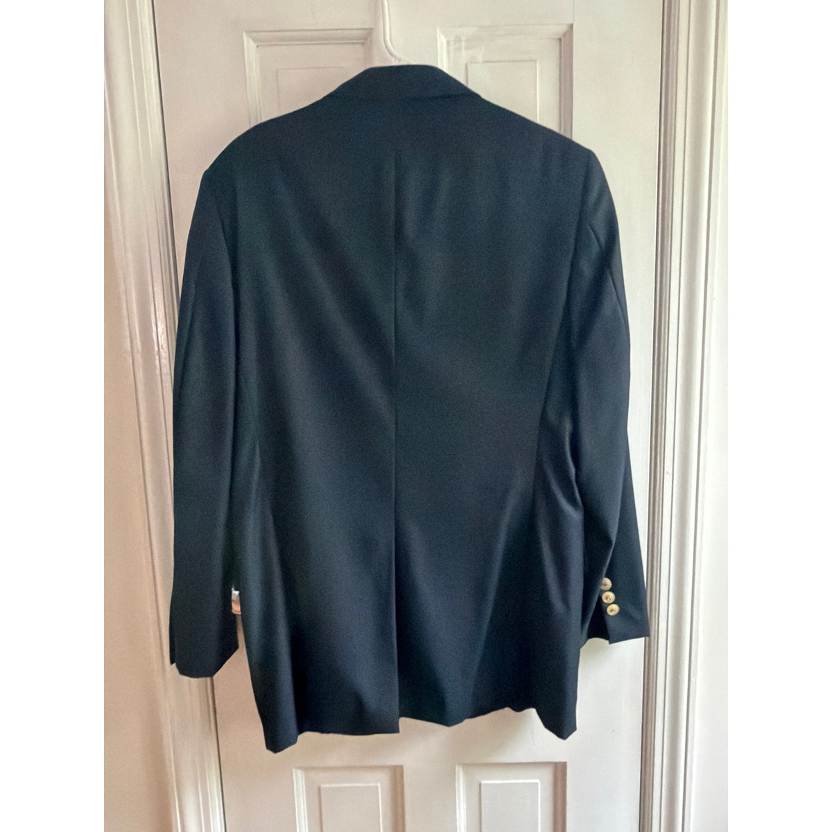Brooks Brothers Navy Saxxon Wool Blazer 38R Gold Buttons
