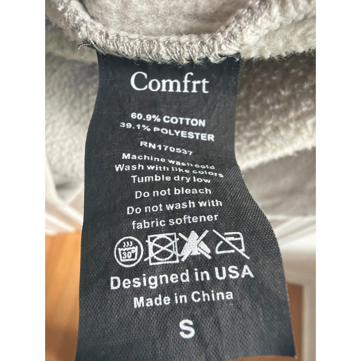 COMFRT Heavyweight Oversized Graphic Pullover Hoodie - Small 