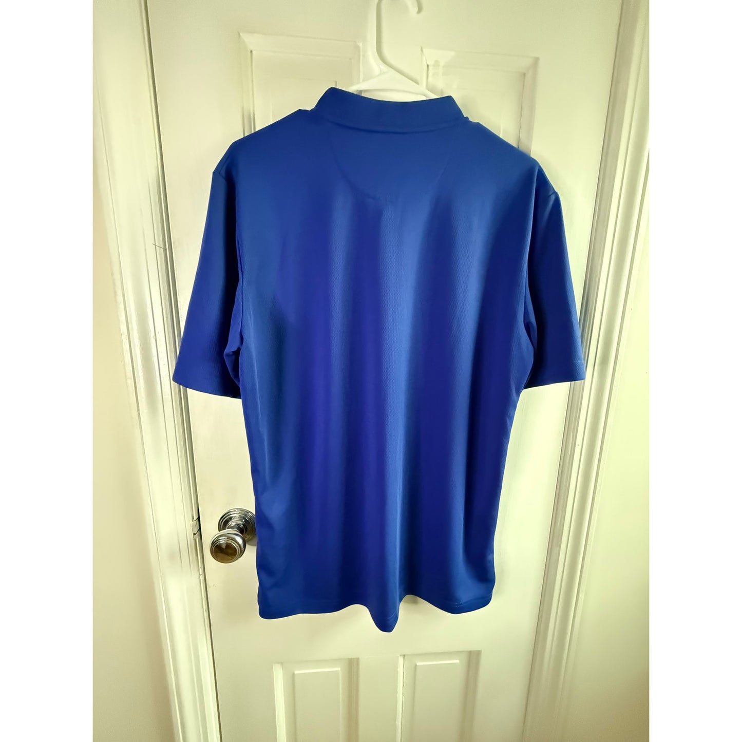 Callaway Opti-Dri Golf Polo Shirt Mens Blue Short Sleeve Performance Logo EUC