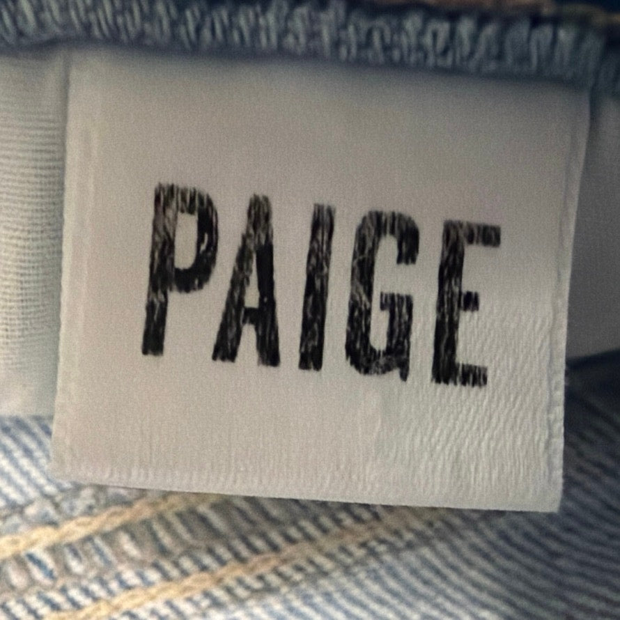 Paige Size 27 Light Wash Collette Cropped Flare Jean