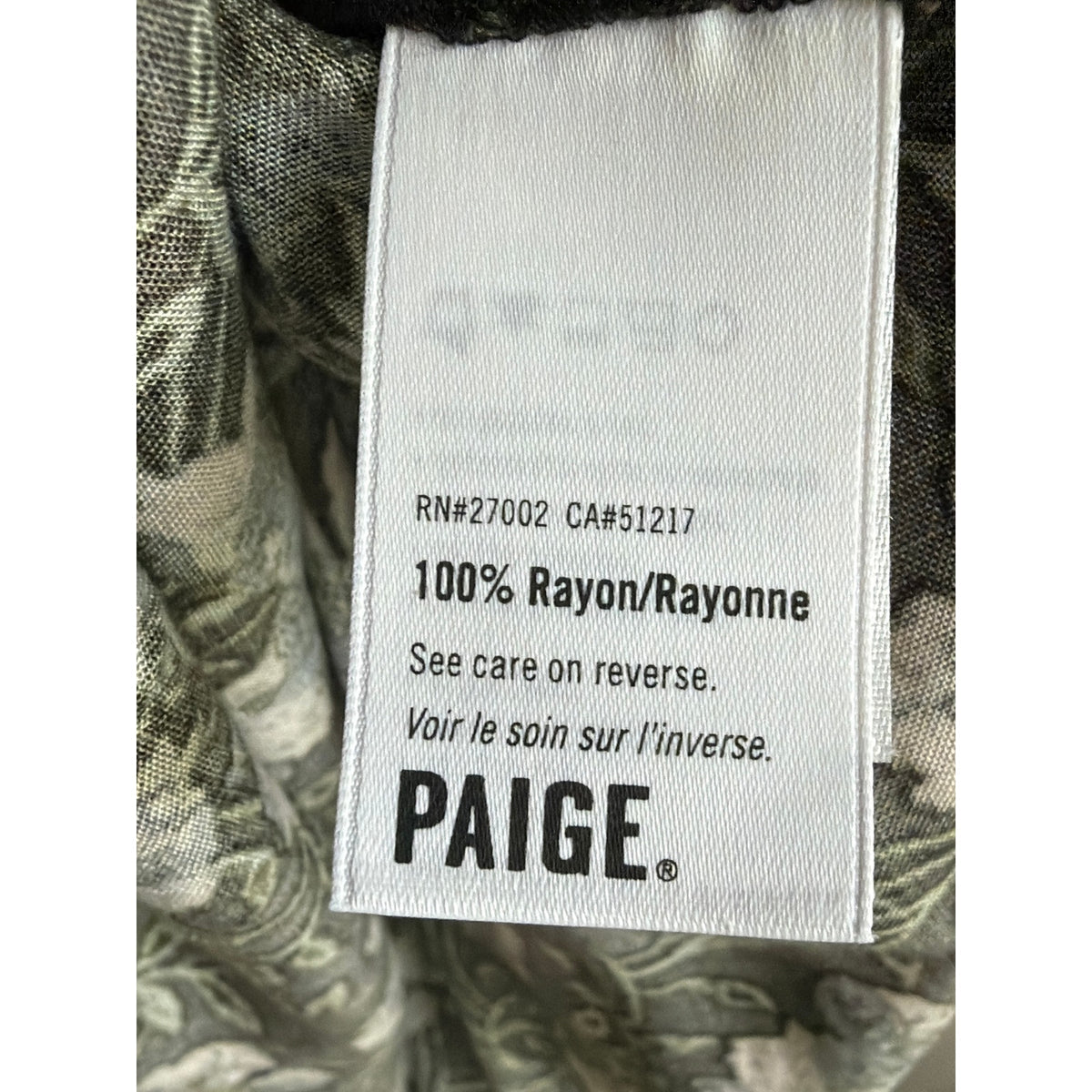 Paige Black Pink Floral Pattern Tie Back Dress Size Large