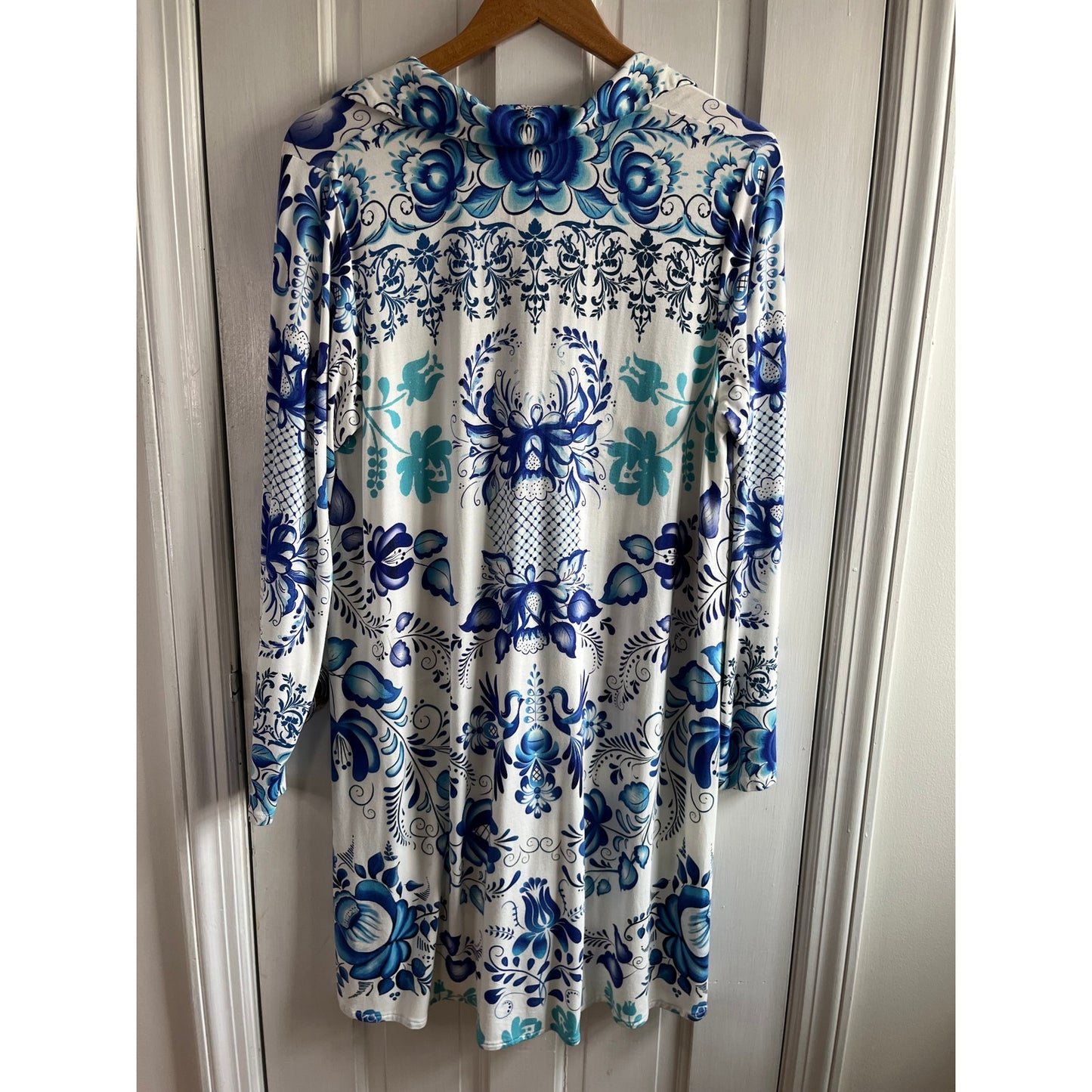 Johnny Was Farrow Botanical Polo Shift Dress 🌿 Sold Out Bamboo Mini Sz M ✨