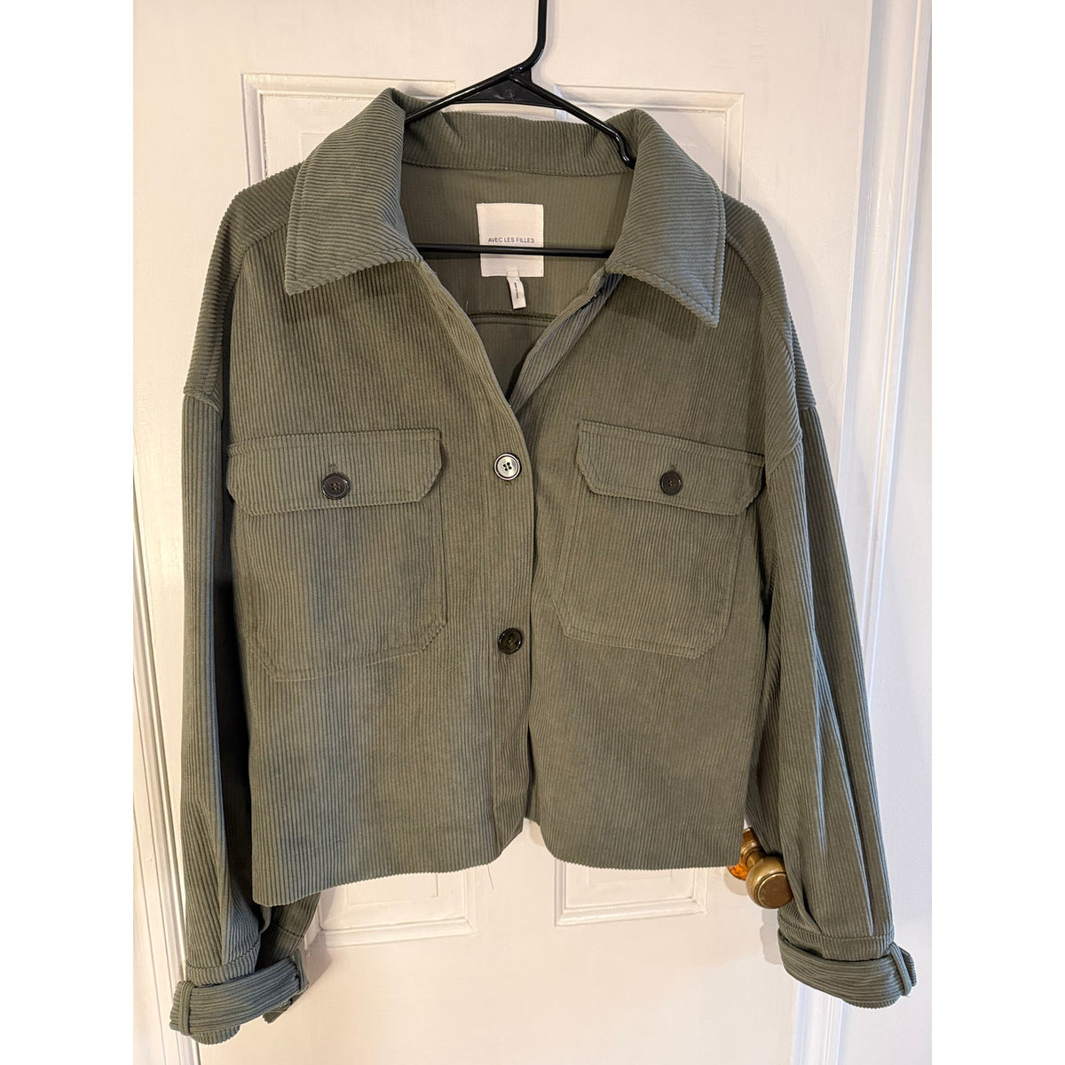 Avec Les Filles Green corduroy Jacket - Size Large