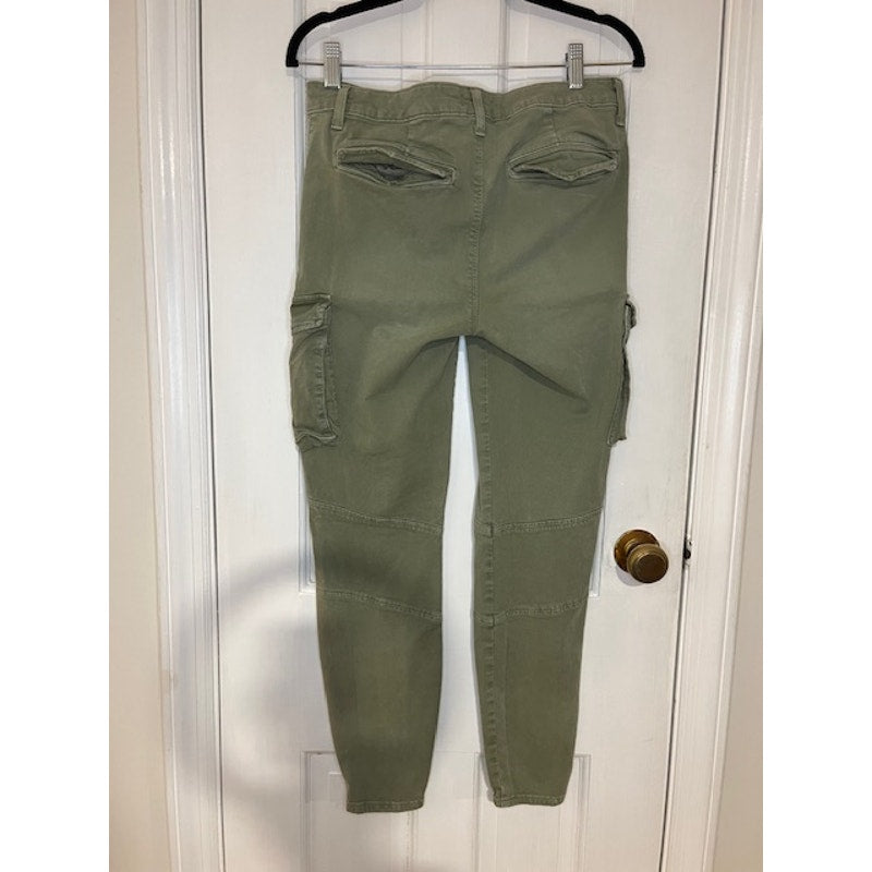 L'Agence Green Zipper Cargo Pants Size 28