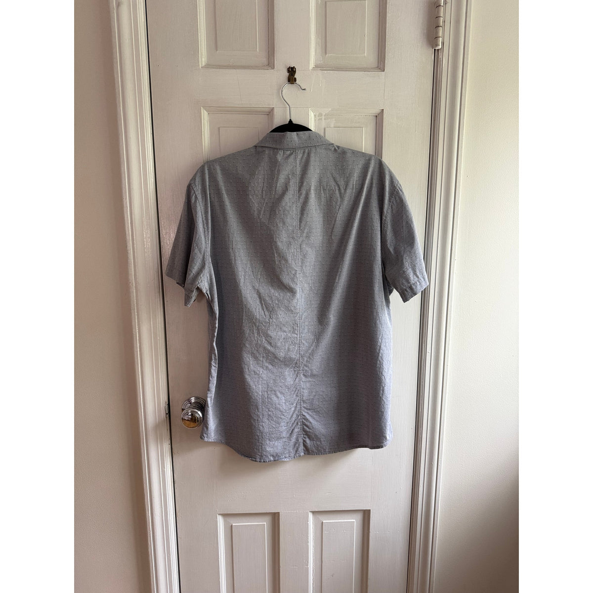 Theory Men’s Short Sleeve Button Down Shirt Size XL Gray