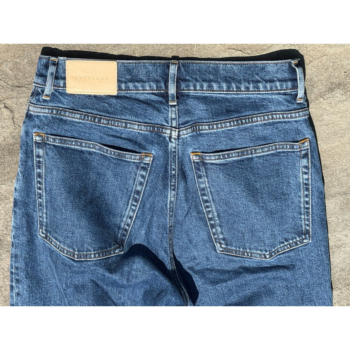 Everlane The Way-High Jean Size 28 High Rise Distressed Blue Denim Pants 28x29