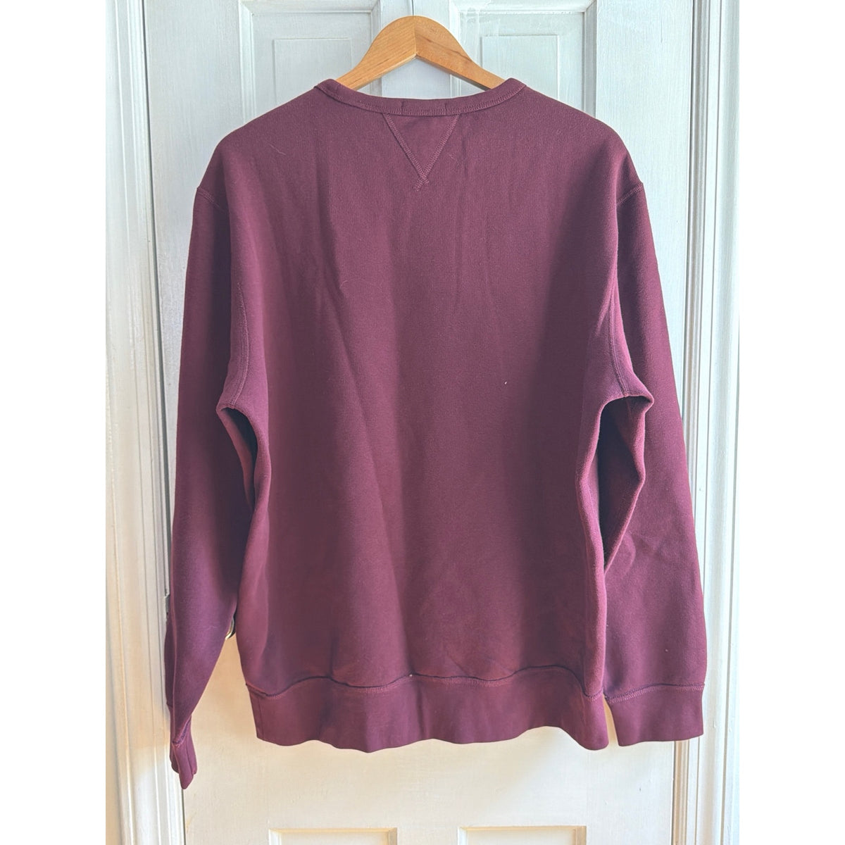 Polo Ralph Lauren Mens XL Crewneck Sweatshirt Maroon Burgundy Fleece Pony Logo