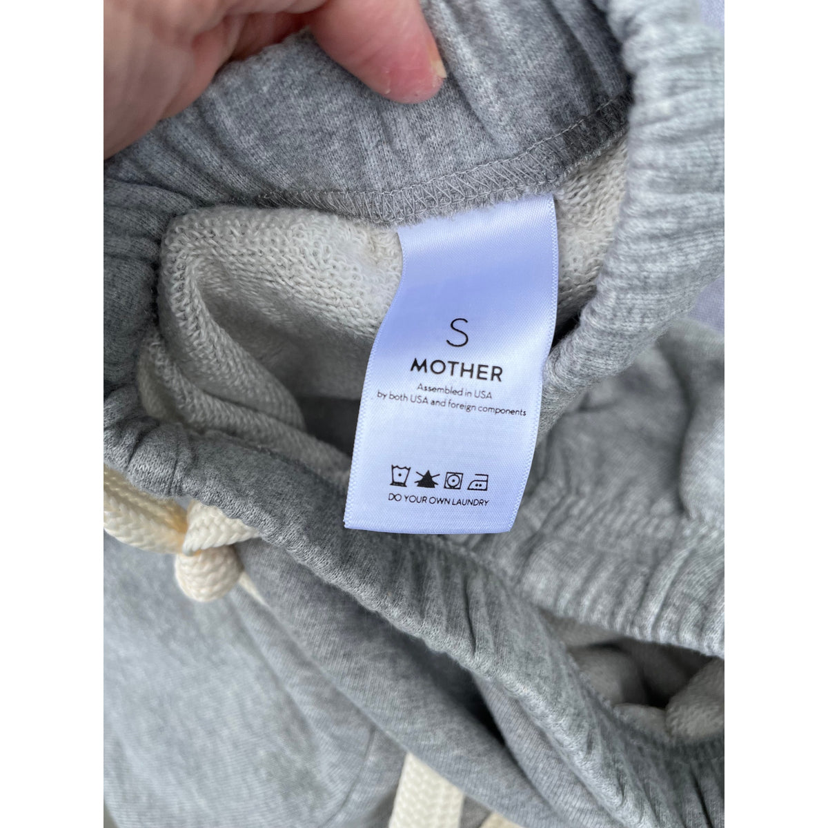 MOTHER Move It The Bender Ankle Sweatpants Heather Grey Small NWT