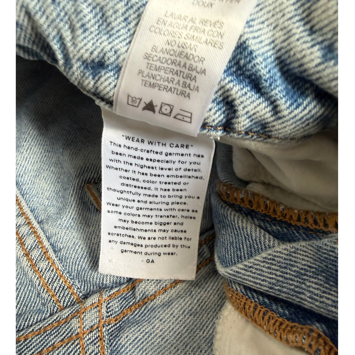 Good American Good Classic Distressed Cropped Jeans 4/27 EUC