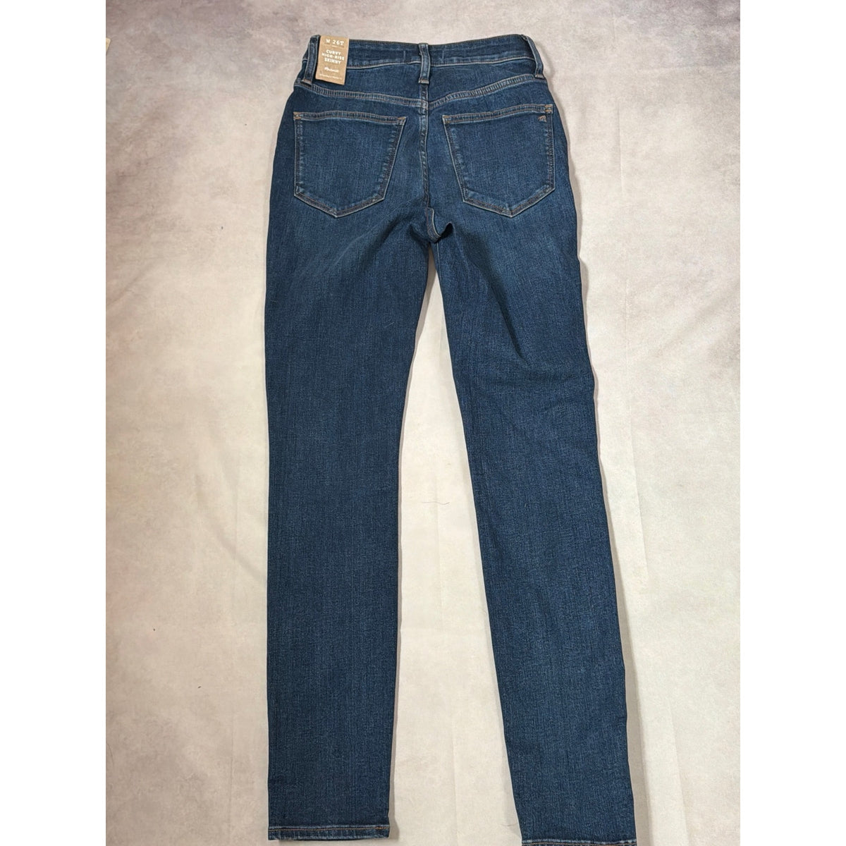 NWT Madewell Curvy High-Rise Skinny Jeans Lanette Wash Size 26T Tall