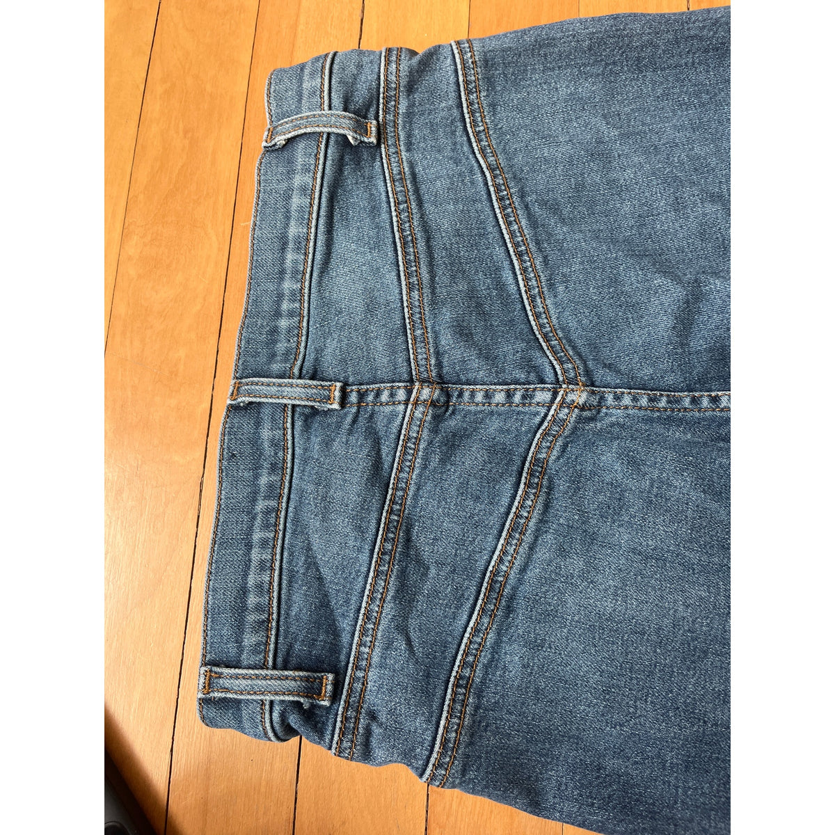Reformation Amie High Rise Seamed Slim Jeans Blue 25