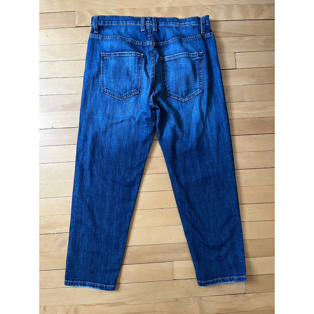 👟🕊️ Current/Elliott The Slouchy Carrot Straight Jeans Whirlwind Blue Size 28