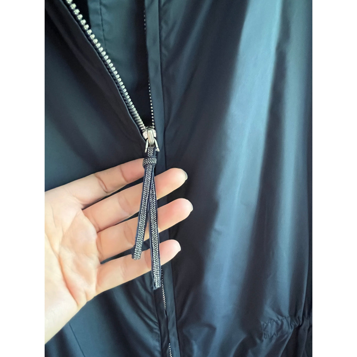 Luciano Choi Luxury Tech Parka / Lightweight Trench - US L - 💎 Rhinestone Zip