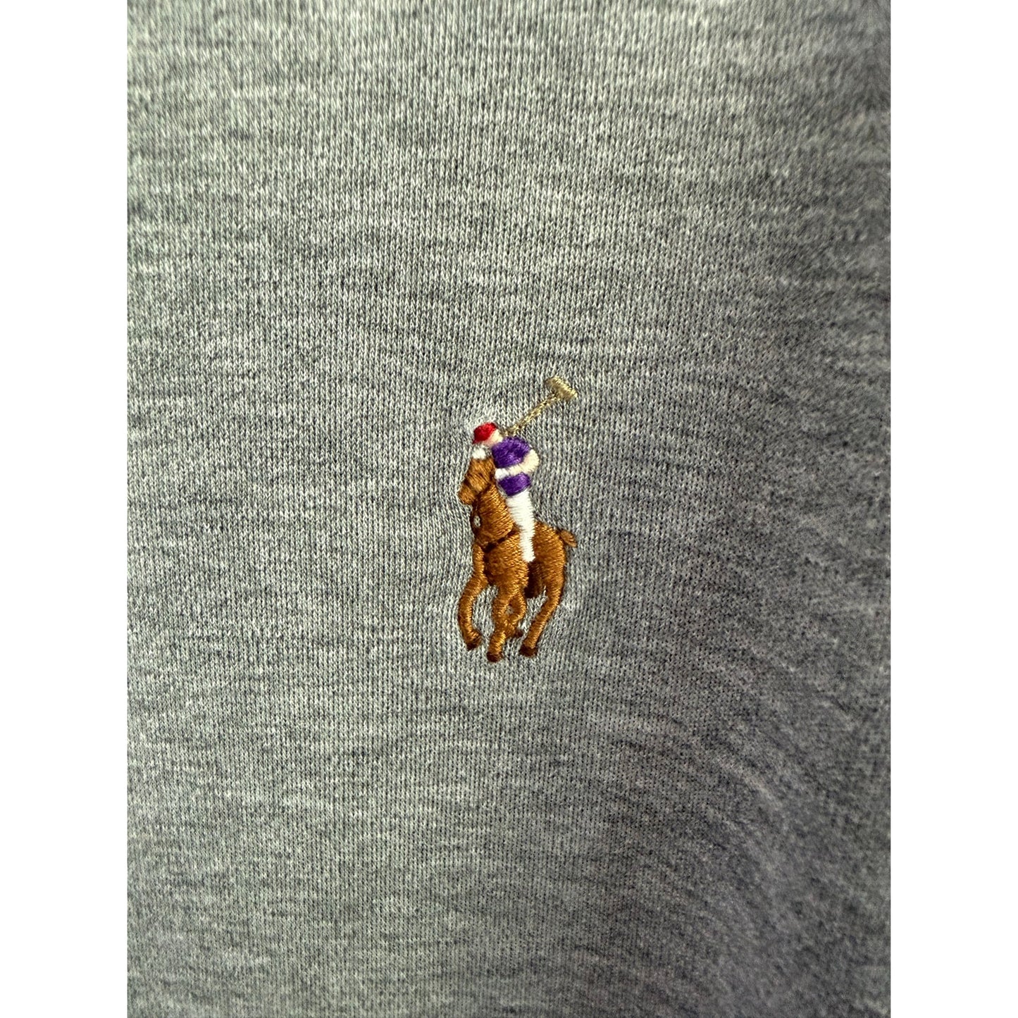 Polo Ralph Lauren Gray Polo Shirt Men's  Detailed Pony
