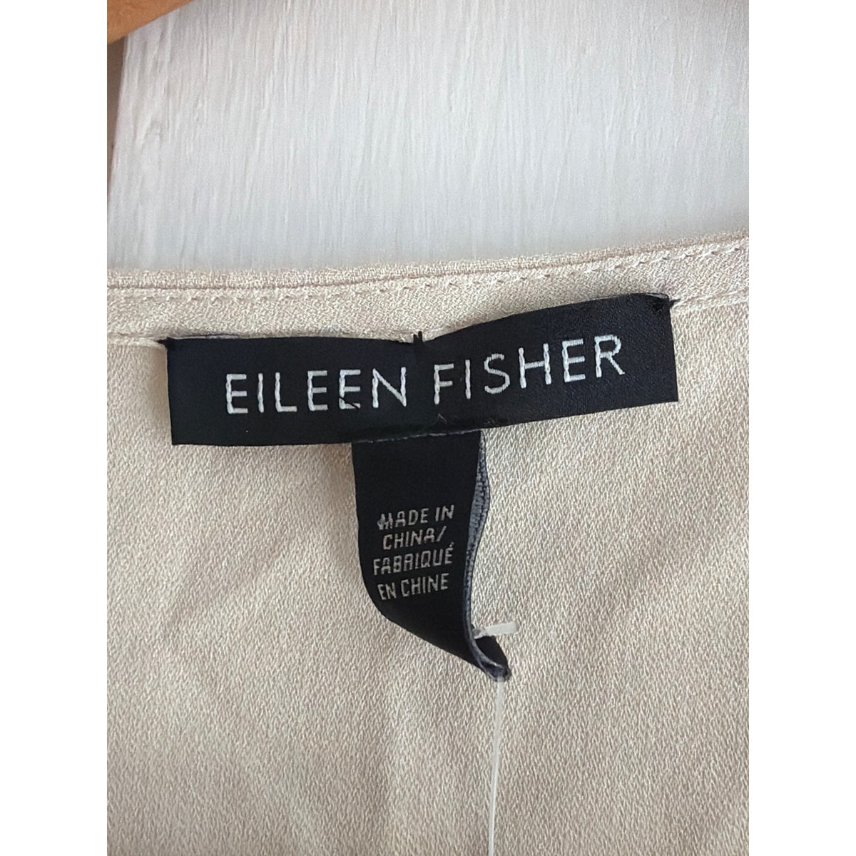Eileen Fisher Green Linen Short Sleeve Button Front Boxy Top Size PS