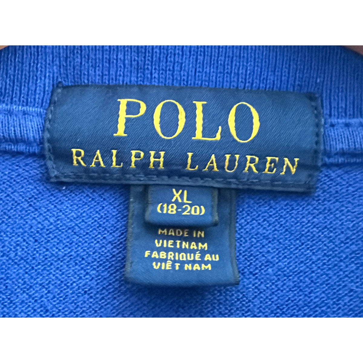 Polo Ralph Lauren Polo Blue Shirt Men's Gold Pony XL