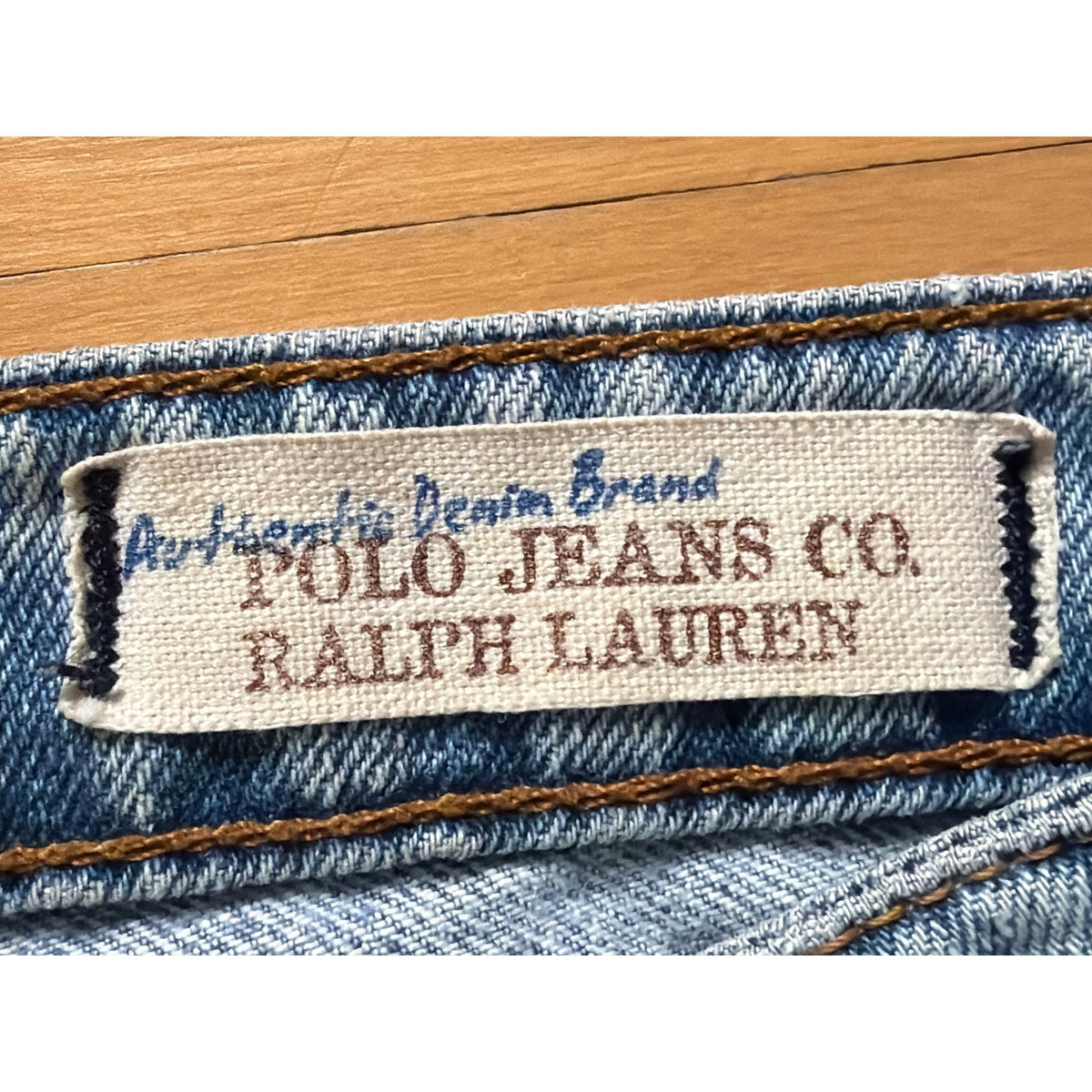 Vintage Polo Jeans Co Ralph Lauren 6L Light Wash Ripped Jeans