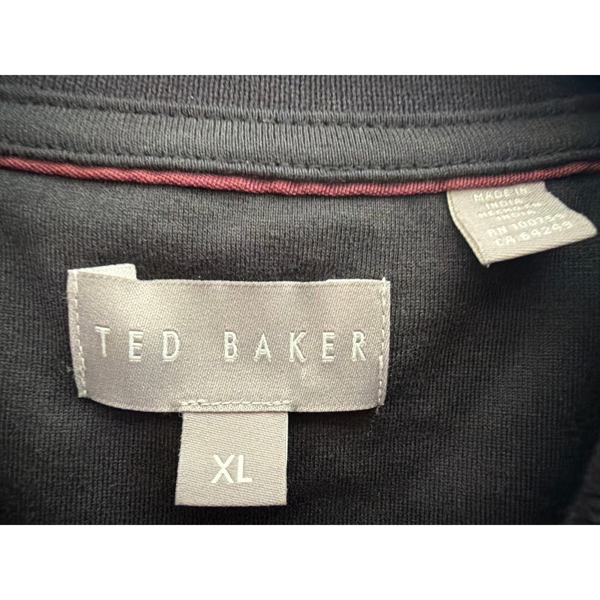 Ted Baker Men's Textured Short Sleeve Polo Shirt - Extra Large 