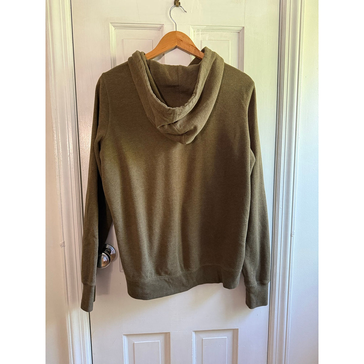 Vintage Polo Jeans Co Ralph Lauren Hoodie Mens XL Zip Up Olive Green 90s