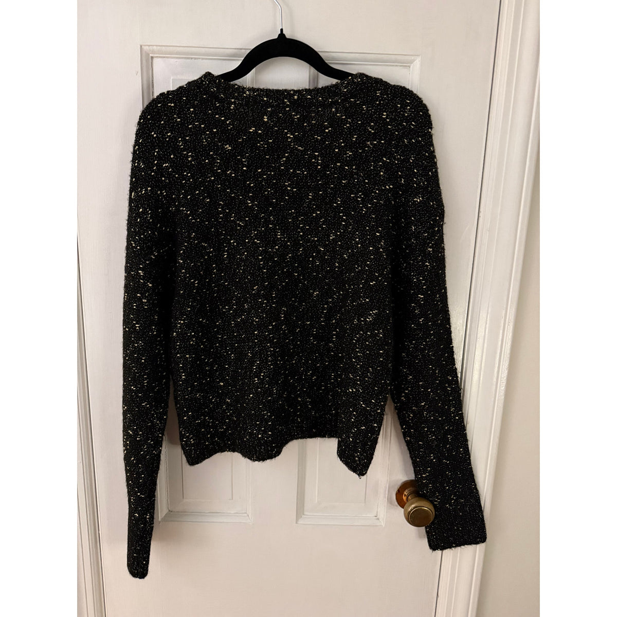 Calvin Klein Black/Gold Metallic Sweater- Size Small