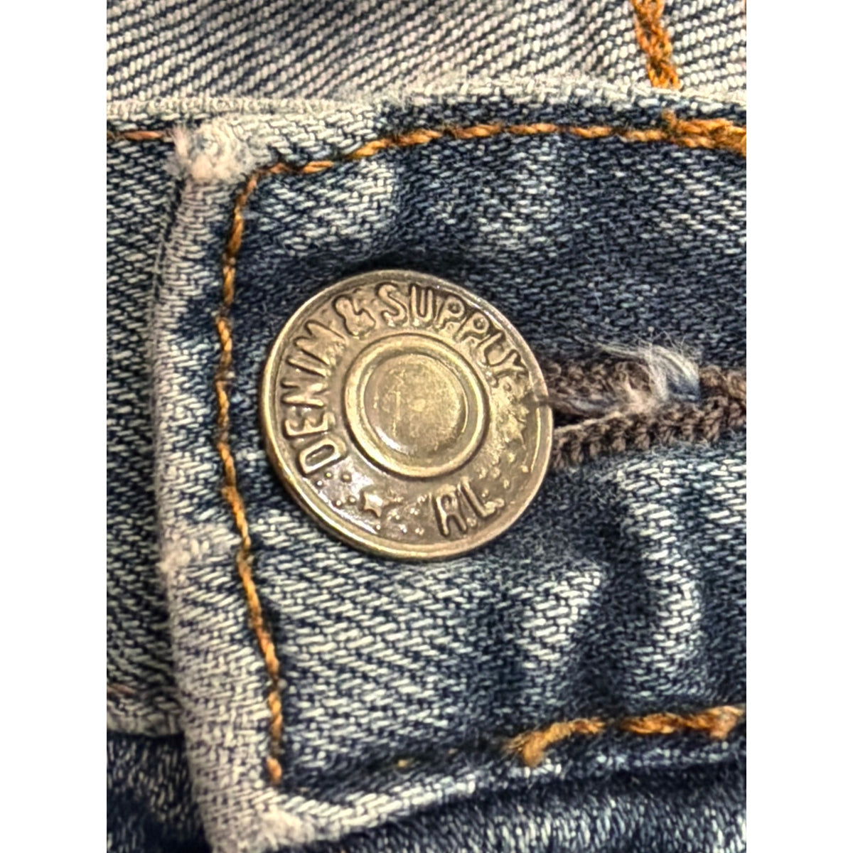 Denim Supply RL 32W Dis Bedford Straight Style Straight Leg Jean