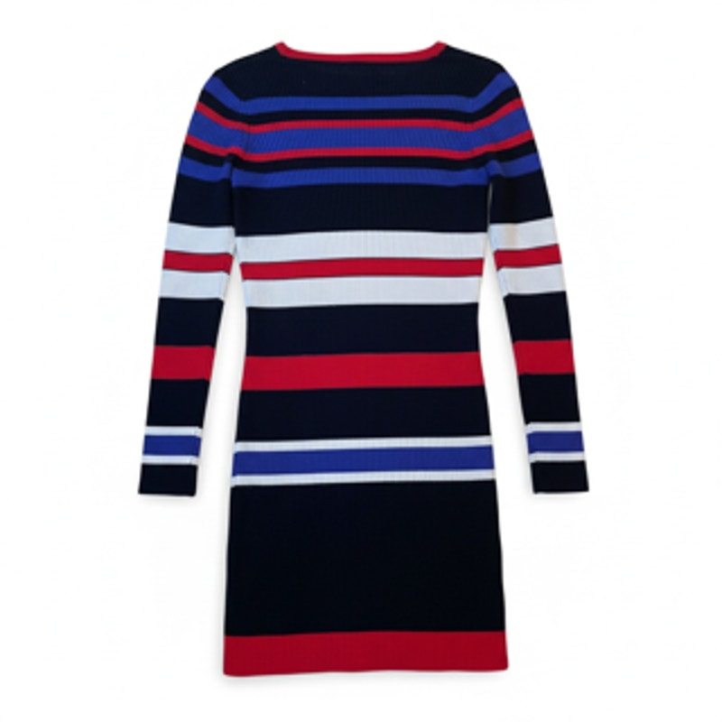 Liu Jo Navy, Red, White, & Blue Striped Knit Sheath Dress Size Small -- NWT