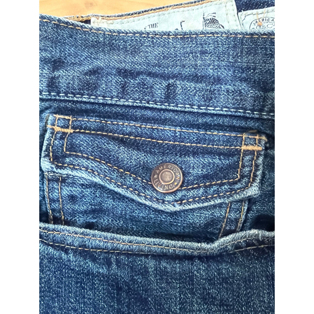 American Living 36/30 Relaxed Bootcut Dark Wash Jean