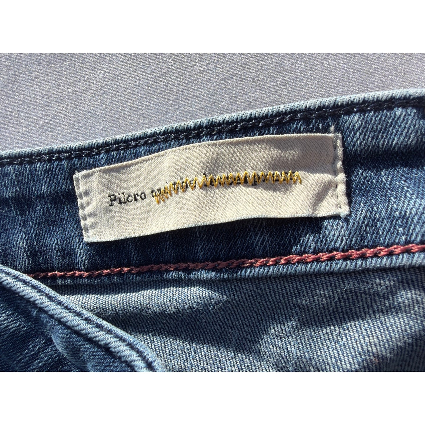 Pilcro Size 32 High Rise Straight Leg Blue Jean