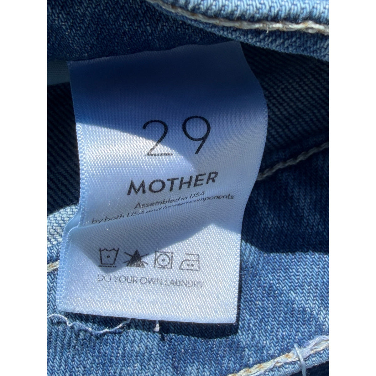 Mother Superior High Rise Bootcut Jeans Womens 29 Blue Straight Leg Ankle Denim