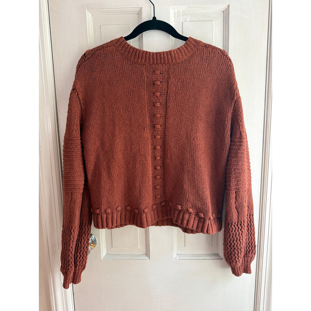 Pilcro by Anthropologie Bobble Patchwork Cardigan Sweater Small