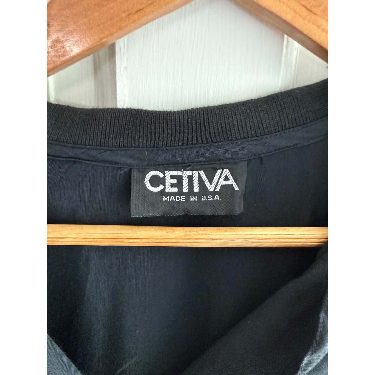 Ceriva Black Vintage Chic Retro Style Top - Size Medium