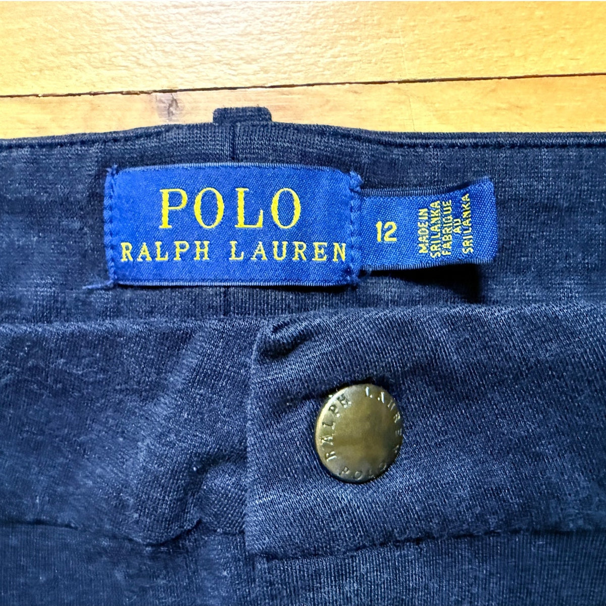 Polo Ralph Lauren RL Black Knit Joggers – Size 12 – EUC