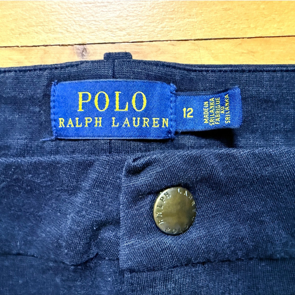 Polo Ralph Lauren RL Black Knit Joggers – Size 12 – EUC