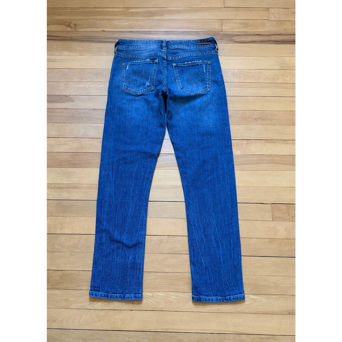 Pilcro Anthropologie Jeans Size 25 Slim Boyfriend Medium Wash Distressed EUC