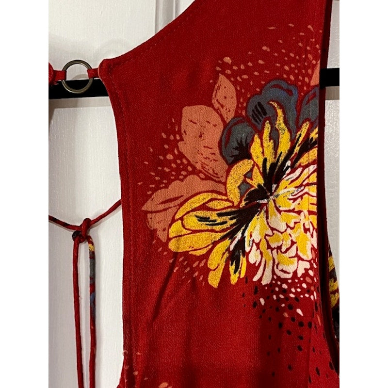 🍒 Free People "Lovely Day" Floral Mini | Red Combo -- Small/Petite