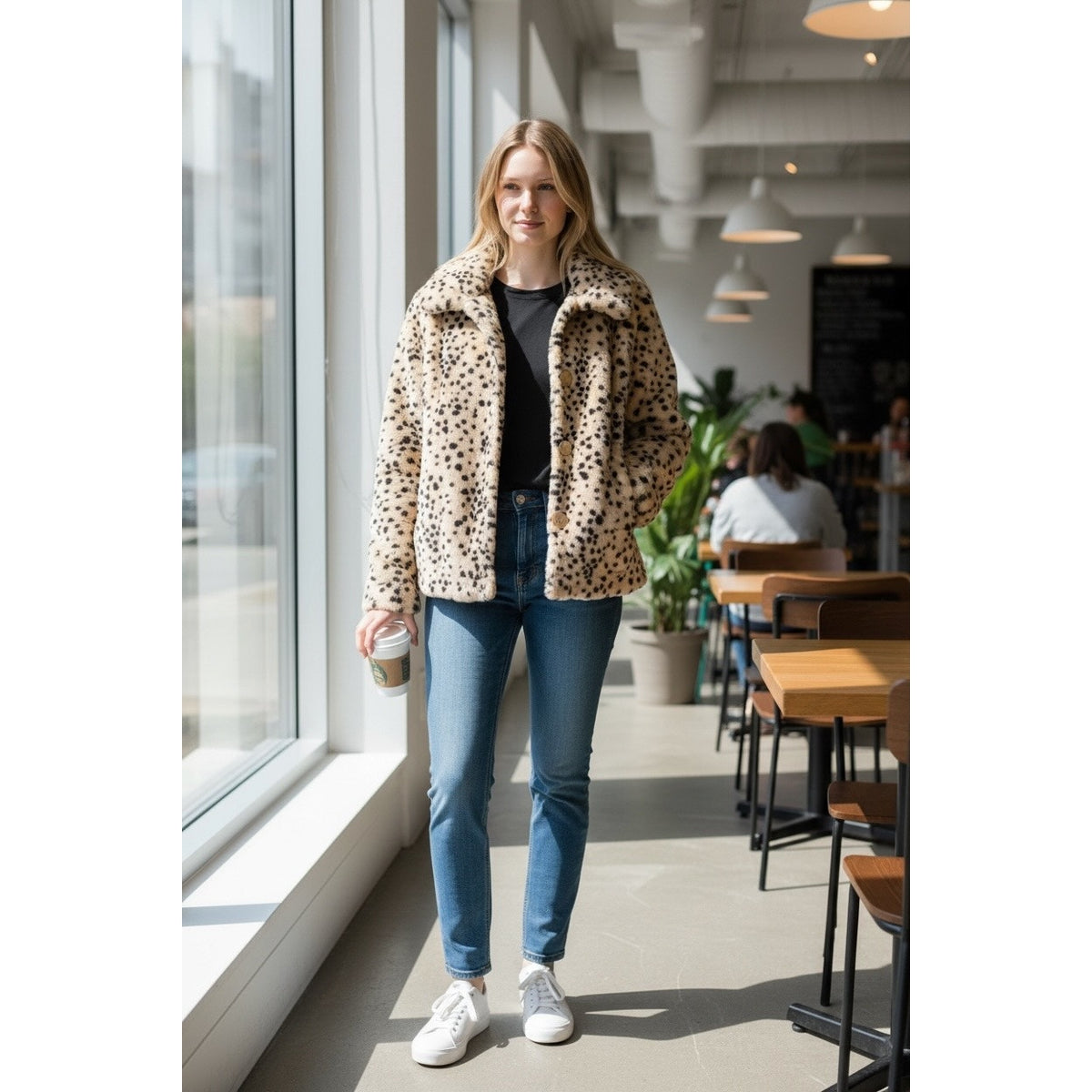 Z Supply Leopard Print Jacket - Small