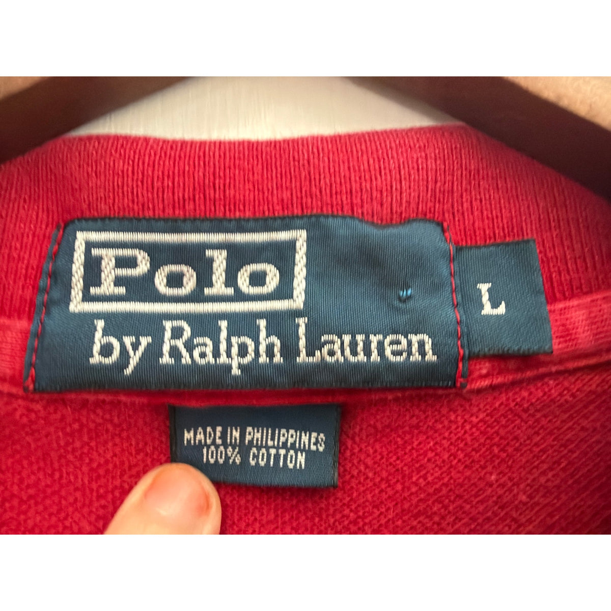 Polo Ralph Lauren Red Polo Shirt Large Men's Yellow Pony