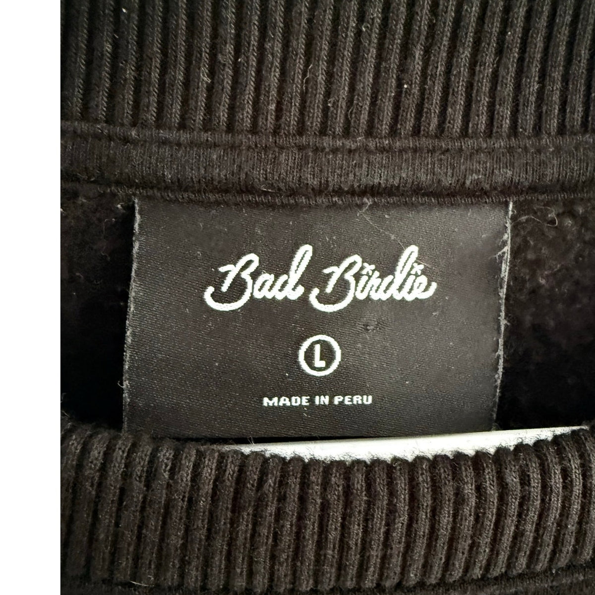 Bad Birdie Black Sweatshirt Crewneck Mens Large L Golf Pullover EUC